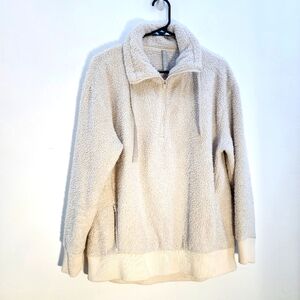 Athleta Medium Cozy Cream Sherpa Sweater